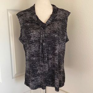 Jennie & Marlis Pebbles V-Neck Sleveless Top - XL